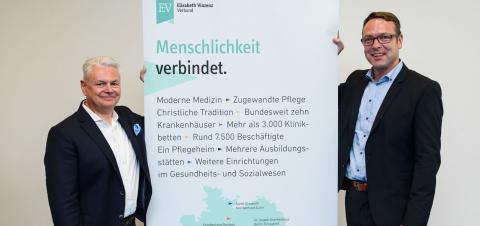 Die beiden Geschäftsführer des EVV: Dr. Sven Langner und Olaf Klok. Credit: Elisabeth Vinzenz Verbund / Phil Dera